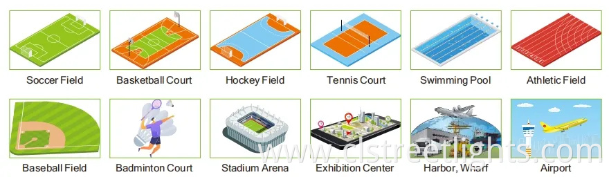 High Power Module 250W 500W 1000W 1250W 1500W Ik10 IP66 Outdoor Waterproof Tennis Sports LED Flood Light Stadium Light for Football Soccer Court